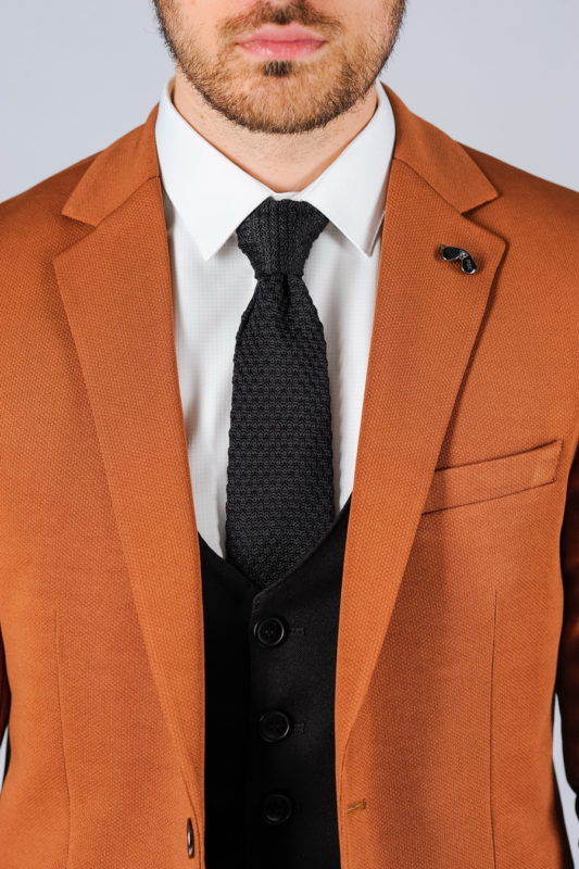 Приталенный пиджак в светло-коричневом цвете. Арт.:2-101-1
