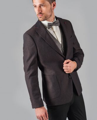 Темно-коричневый мужской пиджак. Арт.:2-306-3
