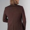 Приталенный пиджак мужской коричневого цвета. Арт.:2-217-2