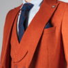 Костюм (пиджак и жилет) терракотового цвета. Арт.:4-222-4