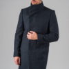 Демисезонное приталенное пальто с асимметричным бортом. Арт.:1-314-2