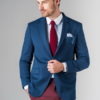 Повседневный мужской пиджак синего цвета. Арт.:2-223-2
