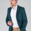 Зеленый мужской приталенный пиджак Арт.:2-021-4