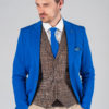 Мужской пиджак насыщенного синего цвета. Арт.:2-016-2