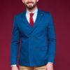 Двубортный пиджак синего цвета. Арт.:2-449-3