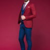 Красный мужской пиджак в стиле кэжуал. Арт.:2-454-5