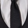 Узкий галстук черного цвета.Арт.:10-43
