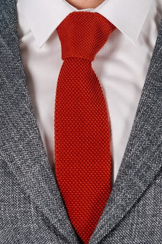 Фактурный галстук медного цвета. Арт.:10-41