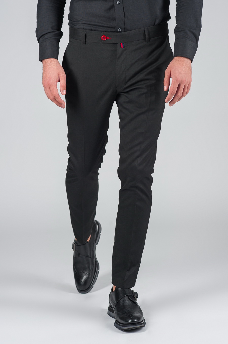 Черные зауженные брюки Арт.:5-001-8 – купить в магазине мужской одеждыSmartcasuals