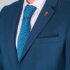 Мужской укороченный пиджак синего цвета Арт.:2-005-2