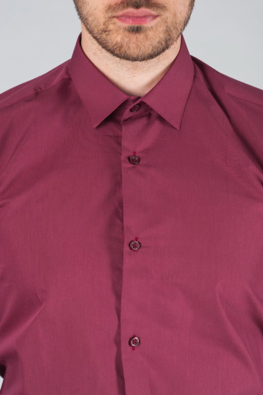 Мужская рубашка лилового цвета. Арт.:5-007-12