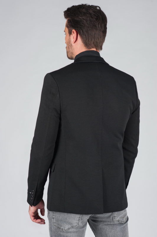 Черный приталенный пиджак Арт.:2-011-1