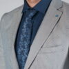 Фактурный пиджак серого цвета Арт.:2-023-2