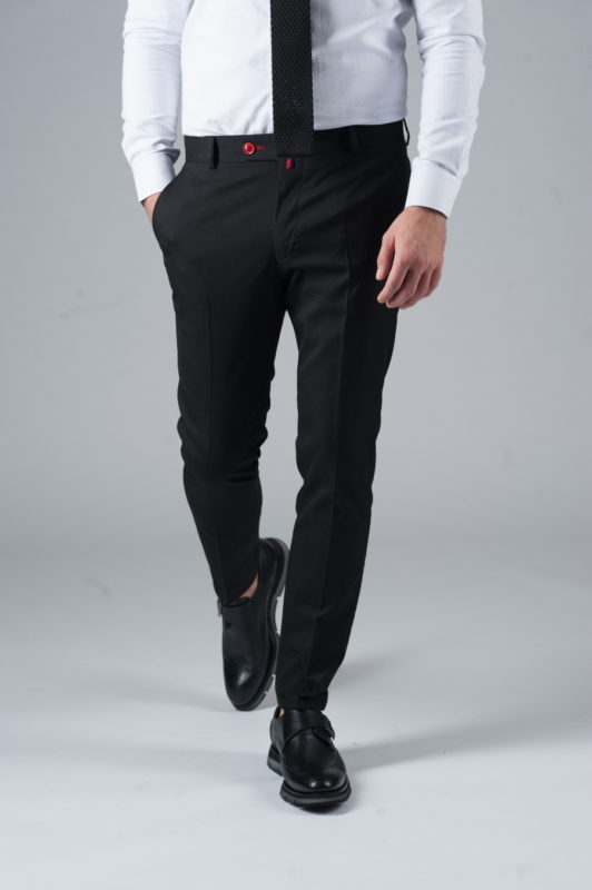 Черные укороченные брюки. Арт.:6-301-3