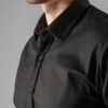 Черная рубашка из фактурной ткани. Арт.:5-304-8