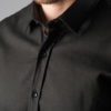 Черная рубашка из фактурной ткани. Арт.:5-304-8