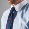 Приталенная мужская голубая рубашка с манжетами. Арт.:5-316-3