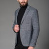 Серый пиджак с накладными карманами. Арт.:2-461-3