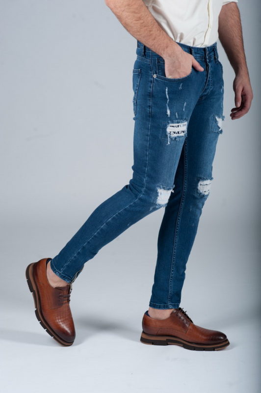 Стильные джинсы с замочками. Ар.:7-266