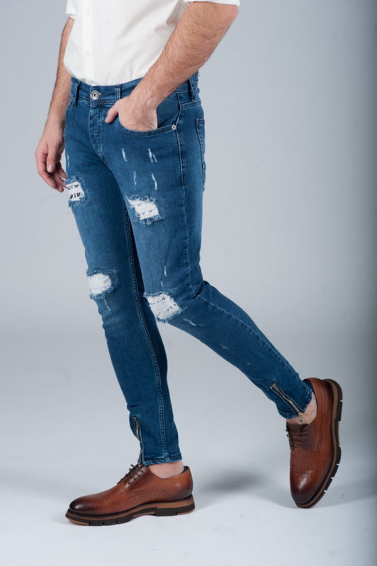 Стильные джинсы с замочками. Ар.:7-266