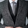 Мужское демисезонное пальто серого цвета. Арт.:1-270-2