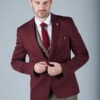 Стильный бордовый мужской пиджак. Арт.:2-272-4