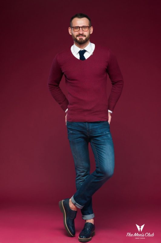 Пуловер цвета бордо. Арт.:8-470