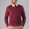 Комфортный пуловер бордового цвета. Арт.:8-264