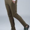 Зауженные брюки цвета хаки . Арт.:6-242-1