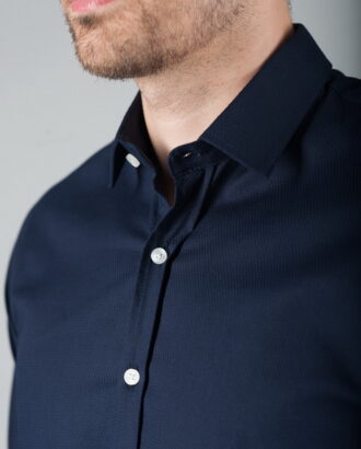 Рубашка черного цвета из фактурной ткани. Арт.:5-285-3