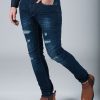 Стильные «рваные» джинсы slim fit. Ар.:7-267