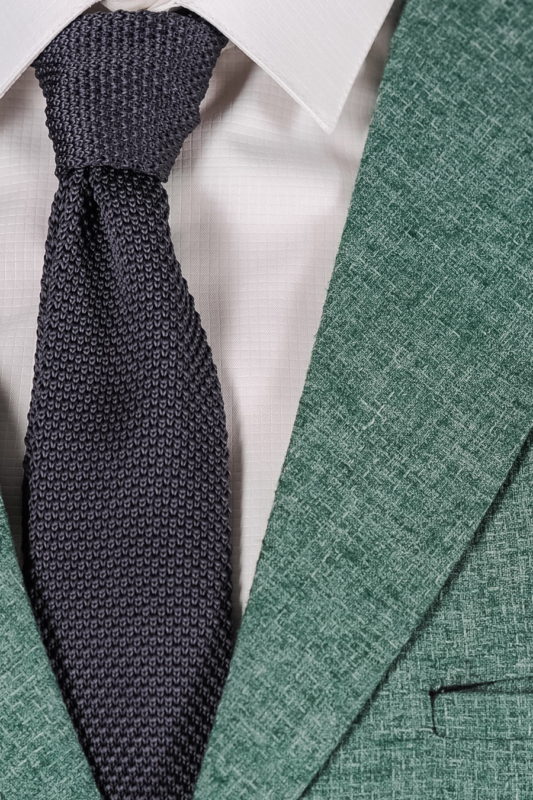 Серый фактурный галстук. Арт.:10-49