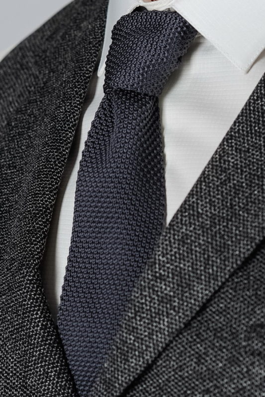 Серый фактурный галстук. Арт.:10-49