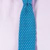 Фактурный галстук голубого цвета. Арт.:10-52
