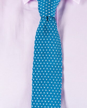 Фактурный галстук голубого цвета. Арт.:10-52