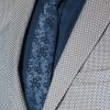 Синий галстук с цветочным принтом. Арт.:10-55