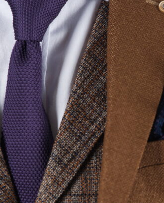 Фактурный фиолетовый галстук. Арт.:10-57