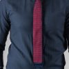 Узорчатый галстук синего и бордового цвета. Арт.:10-59