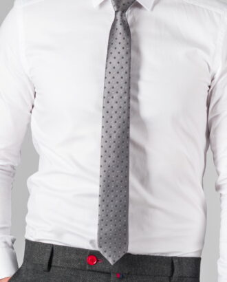 Серый галстук в горошек. Арт.:10-60