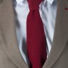 Фактурный бордовый галстук. Арт.:10-36