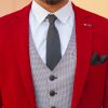 Ярко-красный мужской пиджак. Арт.:2-539-1