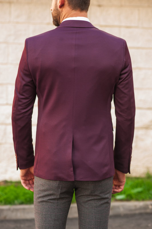 Стильный фиолетовый пиджак для мужчин. Арт.:2-503-2
