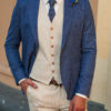Синий мужской пиджак в стиле кэжуал. Арт.:2-507-5