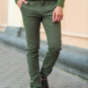 Мужские брюки зеленого цвета. Арт.:6-511-2