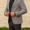 Мужской casual пиджак серого цвета. Арт.:2-559-2