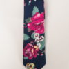 Узкий галстук с цветочным принтом. Арт.:10-04
