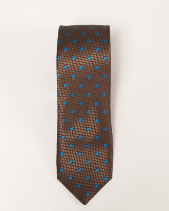 Узкий коричневый галстук. Арт.:10-12