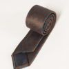 Узкий коричневый галстук. Арт.:10-12