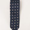 Синий галстук с мелким принтом. Арт.:10-13