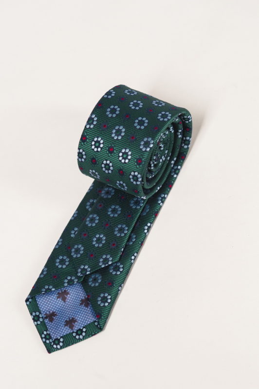 Комплект из галстука и нагрудного платка с принтом. Арт.:10-16